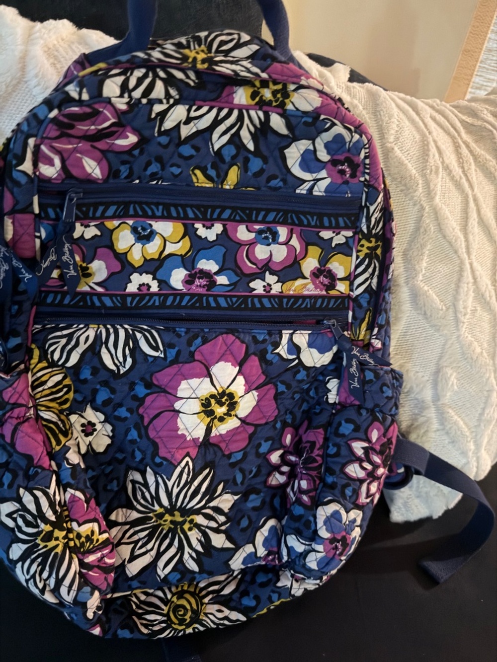 Vera Bradley African Violet Campus Backpack